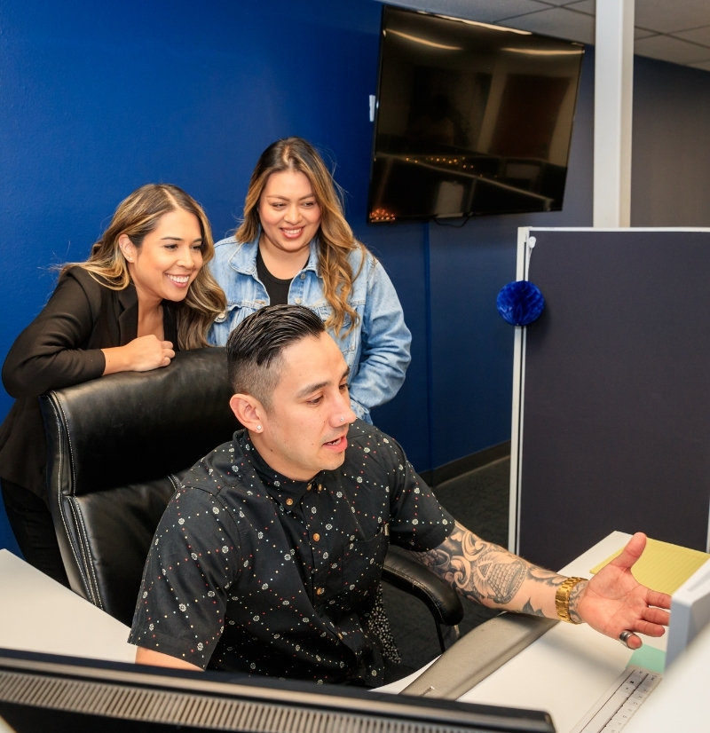Part of our PRG team - Lindsey, Ana, and Jourdan.