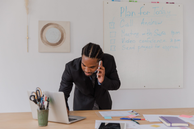 A business owner reviewing his P&L.