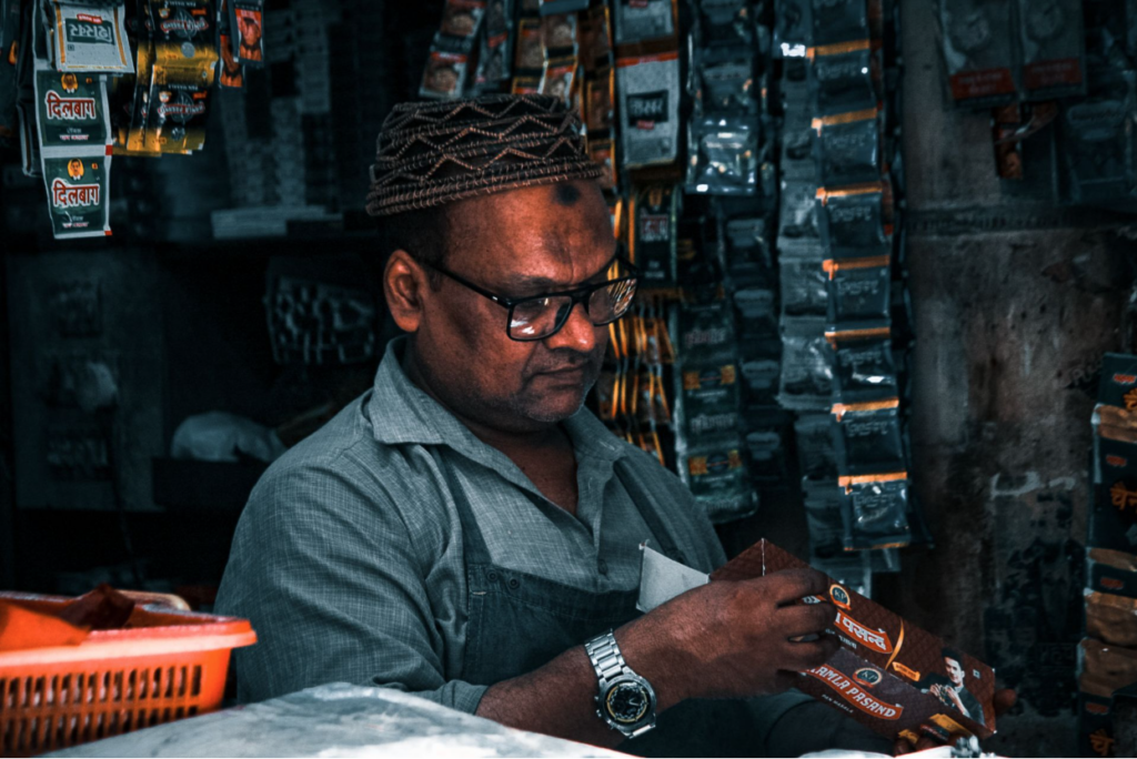 Small business owner in his shop